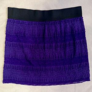 Free People Purple Bodycon Mini Skirt Small Y2K Era